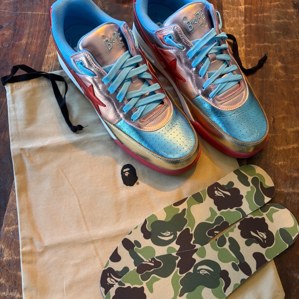 Metallic BAPE Bathing Ape STAs mens 13 - Picture 12 of 12